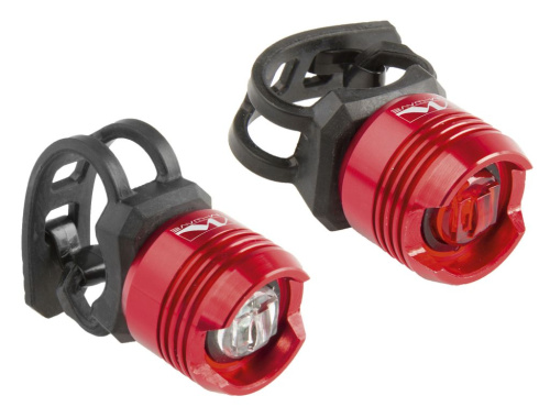 Набор фонарей ACME M-Wave Apollon MINI с быстросъемным креплением (красный / белый черный)