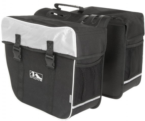 Велосумка-штаны на багажник ACME M-Wave Amsterdam Double (черный / белый 30 литров)