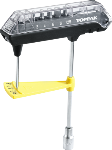 Динамометрический ключ Topeak COMBOTORQ WRENCH и набор бит TPS-SP07 (черный / желтый)
