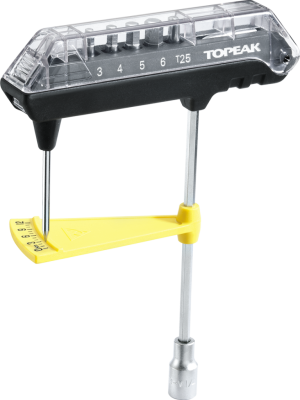 Динамометрический ключ Topeak COMBOTORQ WRENCH и набор бит TPS-SP07 (черный / желтый)