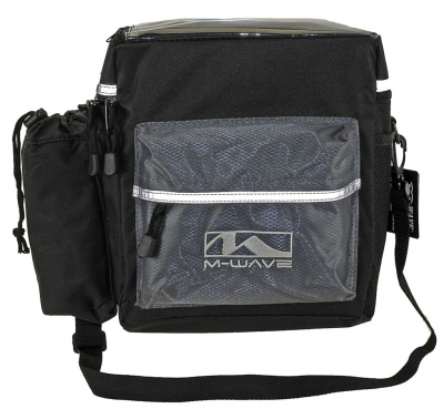Велосумка на руль ACME M-Wave с плечевым ремнем и быстросъемным креплением (черный / серый)