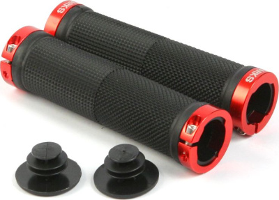 Грипсы Clark's CL0201 с замком (черный / красный)