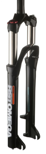 Амортизационная вилка RST Omega TNL 27.5&quot; (черный 27.5&quot; 100 мм эксцентрик 9 мм шток 1 1/8&quot; (28.6 мм), сталь для дисковых тормозов)