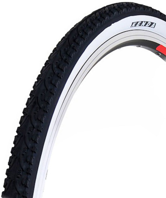 Велопокрышка Kenda Khan K935 28&quot; (черный / белый стандартная толщина 700x35C (35x622) стальной)