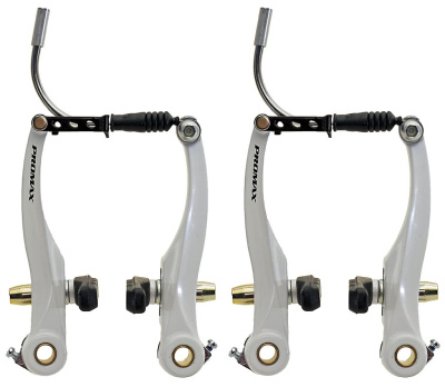 Комплект ободных тормозов Promax v-brake (белый передний и задний (пара))