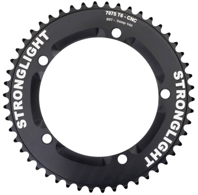 Звезда системы Stronglight Type S / TK Track 7075-T6 1 скорость, цепь 1/2&quot;x1/8&quot; (черный 48 BCD 144 мм)