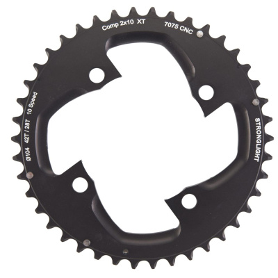 Звезда системы Stronglight для систем Shimano XT FC M785 7075-T6 CT? 2x10 (черный 26 (39) BCD 64 мм)