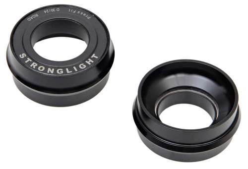 Каретка-переходник Stronglight для установки систем с 24 мм валом в каретки BB30 (черный)