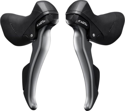 Шоссейные пистолеты Shimano Claris ST-R2000 (2x8) (графит левый)