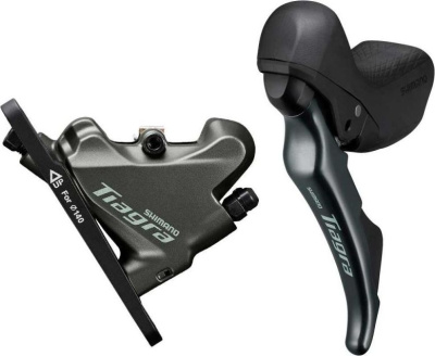 Шоссейные пистолеты Shimano Tiagra ST-4720 (2x10) с гидравлическим тормозом BR-4770 (950 мм левый - передний)