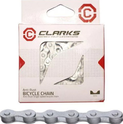 Цепь с антикоррозийным покрытием CL8-RB CLARK'S 6/7/8 скоростей, замок (серебристый)