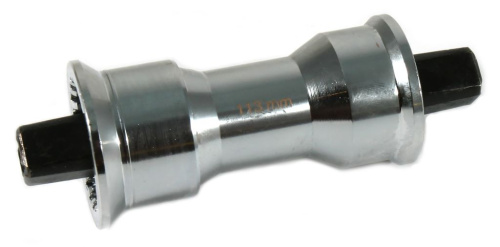 Ремонтная безрезьбовая каретка под квадрат для рам с убитой резьбой (серебристый 127 мм)