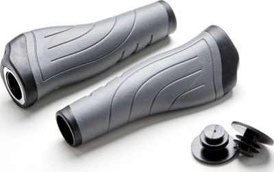 Грипсы Clark's CE234 эргономичные с замком (черный / серый)