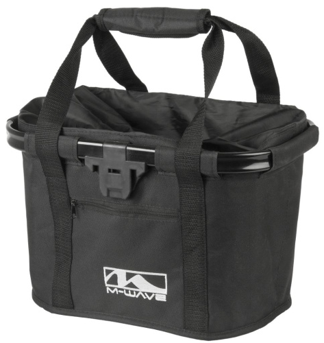 Быстросъемная складываемая сумка на руль с ручками для переноски ACME M-Wave HB384 (черный 20 литров)