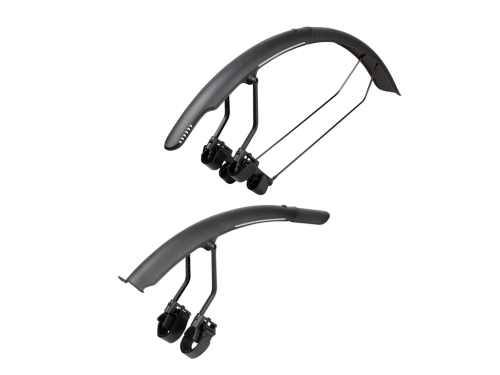 Комплект крыльев для шоссейных велосипедов Topeak TetraFender R1/R2 Set (черный)