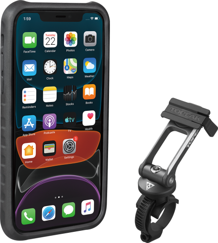 Чехол и кронштейн для мобильного телефона Topeak RideCase для iPhone 11 TT9862BG (черный)