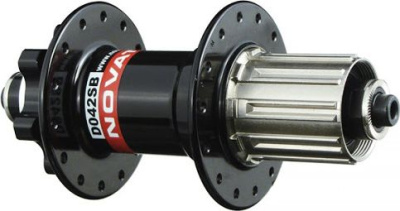 Задняя втулка Novatec D042SB IS6 (черный / белый / красный 32)