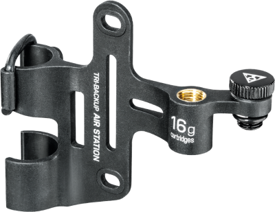 Держатель Topeak Tri-BackUp для головки CO2, картриджей, компактного насоса TBU-AST (черный)