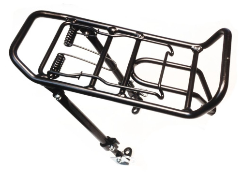 Передний багажник OSTAND CD-240 с креплением к v-brake тормозу вилки 24&quot;-28&quot; (черный)