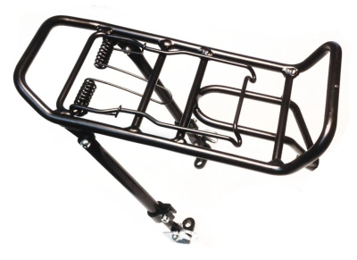 Передний багажник OSTAND CD-240 с креплением к v-brake тормозу вилки 24&quot;-28&quot; (черный)