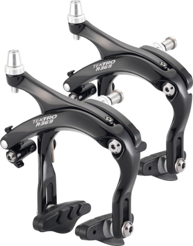 Ободной шоссейный тормоз Tektro ROAD R369 длинный рычаг (черный передний и задний (пара))