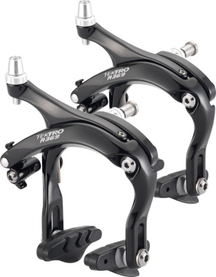 Ободной шоссейный тормоз Tektro ROAD R369 длинный рычаг (черный передний и задний (пара))