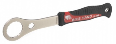 Съемник каретки Bike Hand YC-40BB для кареток Hollowtech II (типа Shimano BB900/9100) с рукояткой (черный / красный)