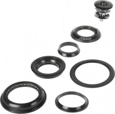 Рулевая колонка Neco 1-1/8&quot; полуинтегрированная (черный)