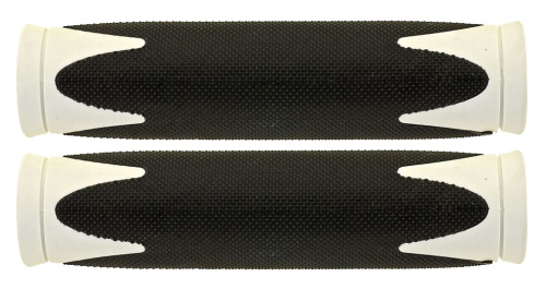 Грипсы VELO силикон с улучшенным сцеплением ладони (черный / белый 130 мм)