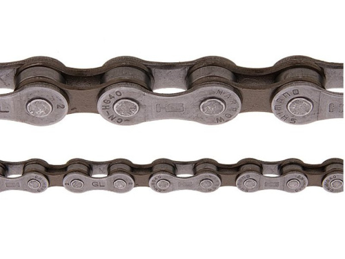 Цепь Shimano CN-HG40 6/7/8 скоростей (серебристый 116 звеньев с замком)