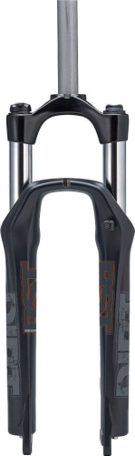 Амортизационная вилка RST Dirt RA 26&quot; (черный матовый 100 мм эксцентрик 9 мм шток 1 1/8&quot; (28.6 мм), сталь)