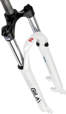 Амортизационная вилка RST Gila ML 27.5" (белый 100 мм эксцентрик 9 мм шток 1 1/8" (28.6 мм), сталь для дисковых тормозов)