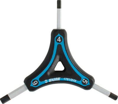 Ключ Y-образный Unior 1781/2HX шестигранный (черный / синий 2x2,5x3 мм)