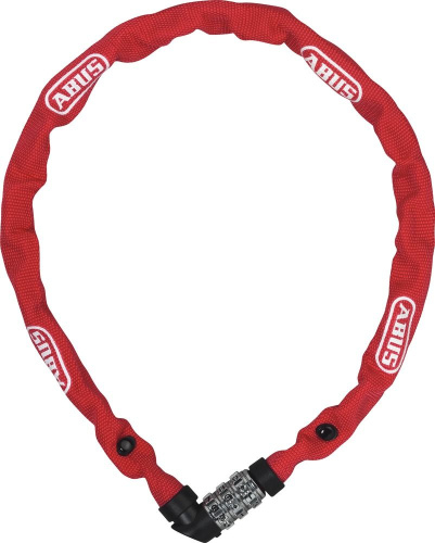 Велозамок-цепь Abus Web 1200, кодовый 3 разряда, 4 х 600 мм (красный)