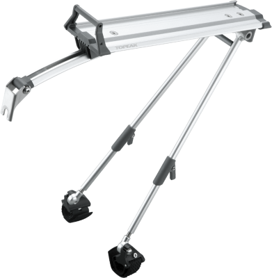 Багажник для шоссейных велосипедов Topeak Roadie Rack with RX Quick Track Plate 700c TA2403 gnn (серебристый)