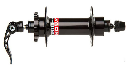 Передняя втулка Novatec D101SB IS6 для фэтбайков (черный эксцентрик 9 мм или 15 мм ось 36 для дисковых тормозов)