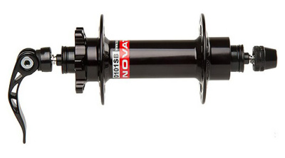 Передняя втулка Novatec D101SB IS6 для фэтбайков (черный эксцентрик 9 мм или 15 мм ось 36 для дисковых тормозов)