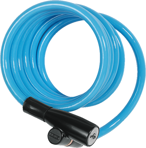 Велозамок Abus Kids 1950, трос 7.5 x 1200 мм (голубой)