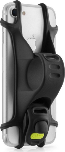 Универсальный держатель смартфона на руль Bone Bike Tie X 4&quot;- 6&quot; (черный)