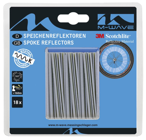 Светоотражающие трубки на спицы 3M Scotchline ACME (комплект 18 шт)