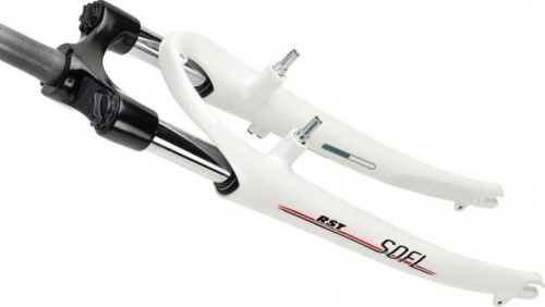 Амортизационная вилка RST Sofi T 26&quot; (белый 50 мм эксцентрик 9 мм шток 1 1/8&quot; (28.6 мм))