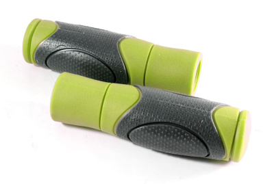 Грипсы Clark's C44 увеличенный диаметр и комфорт (серый / зеленый 125 мм)