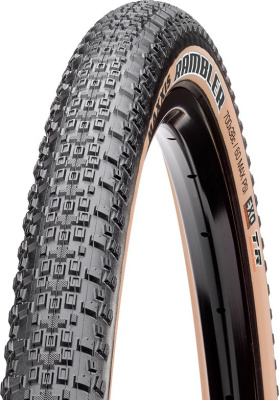 Велопокрышка Maxxis Rambler Skinwall Tubeless 28&quot; (черный / темно-бежевый 700x38C (38-622) кевларовый)