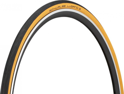 Велопокрышка Schwalbe Lugano II K-Guard 28&quot; (черный / бежевый стандартная боковина 700x25C (25-622) стальной)