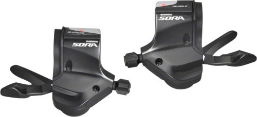 Шоссейные манетки Shimano Sora SL-3500 27 скоростей (черный комплект (левый+правый))