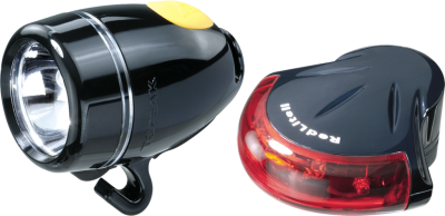 Комплект светодиодных фонарей (передний и задний) Topeak HighLite Combo II (красный / белый черный)