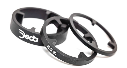 Комплект алюминиевых проставочных колец Deda HSS gnn2 (черный 50 мм 1 1/8&quot;)