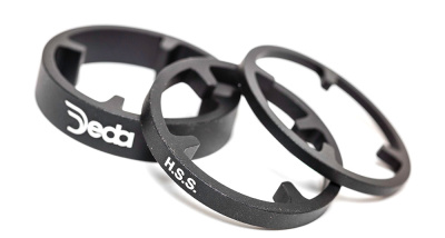 Комплект алюминиевых проставочных колец Deda HSS gnn2 (черный 50 мм 1 1/8&quot;)
