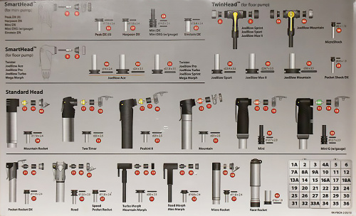 Запчасти для насосов Topeak любого типа (разноцветный)