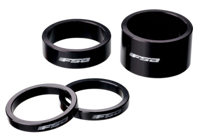 Проставочные алюминиевые кольца для велосипеда FSA 1.5&quot; gnn2 (черный 10 мм)